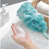 New Body Bath Shower Scrubber Brushes Long Handle Hanging Soft Mesh Back Sponges Bathroom Shower Brush Body Cleaning Accessories 2