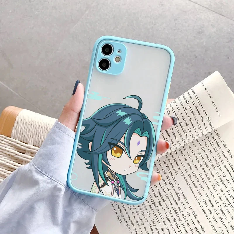 Genshin Impact Anime Phone Case For Iphone 13 12 11 Pro Max Xr X 12mini Se 7 8 Plus Case Cute Matte Cover Shockproof Shell Coque Aliexpress Genshin Impact Anime Phone Case For Iphone 13 12 11 Pro Max Xr X 12mini Se 7 8 Plus Case Cute Matte Cover Shockproof Shell Coque Aliexpress
