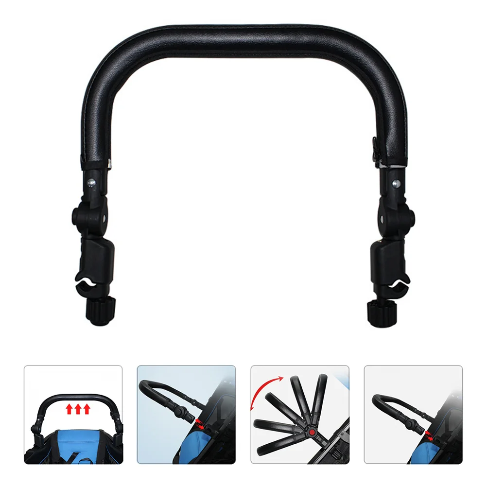 

Baby Stroller Armrest Adjustable Baby Pushchair Bumper Bar Universal Baby Stroller Bumper Bar Pu Bumper