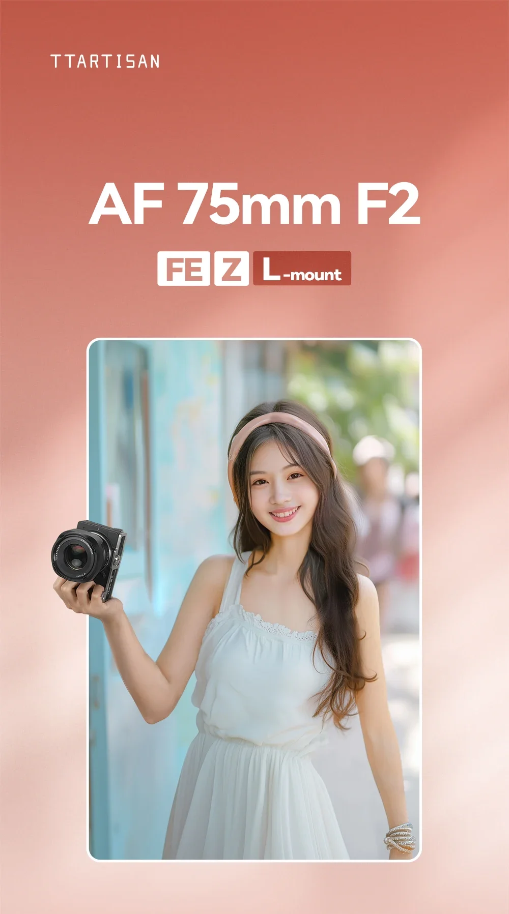 75mm F2 AF Full Frame Lens E Z XF L mount for Sony A7M4 a6000 zve10 a6700 FX30 N