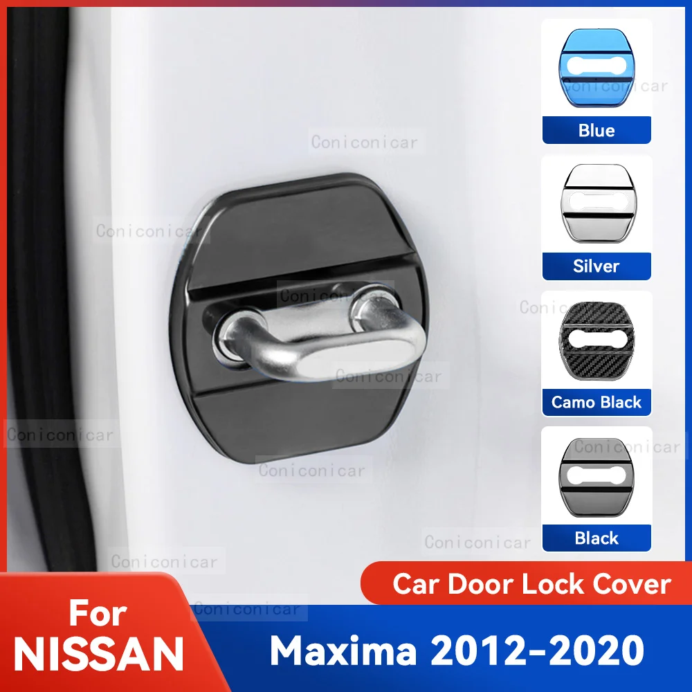 

Auto Car Door Lock Protect Cover Emblems Case Stainless Steel Decoration For NISSAN MAXIMA 2012-2020 Protection Accessories