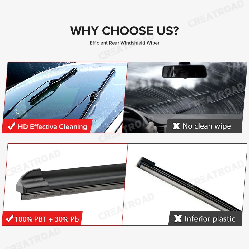 Wiper Front Wiper Blades For Mazda CX7 CX-7 2006 - 2013 Windshield Windscreen Clean Window Car Rain Brushes 26"+16" 6