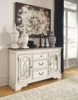 Realyn French Country Distressed Dining Room Buffet or Server, Chipped White 3