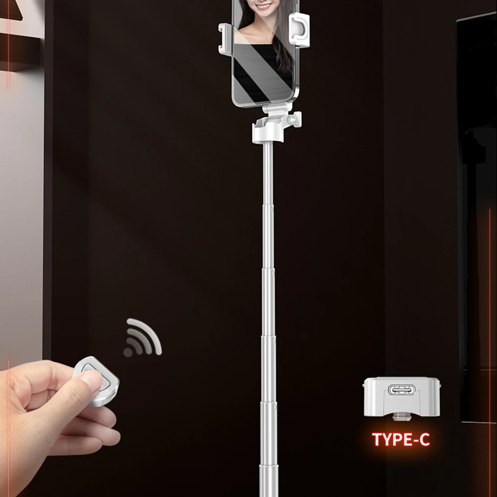 3 In 1 Mobile Selfie Pole 360&deg; Adjustable Scalable Selfie Tripod with Remote Phone Accessories