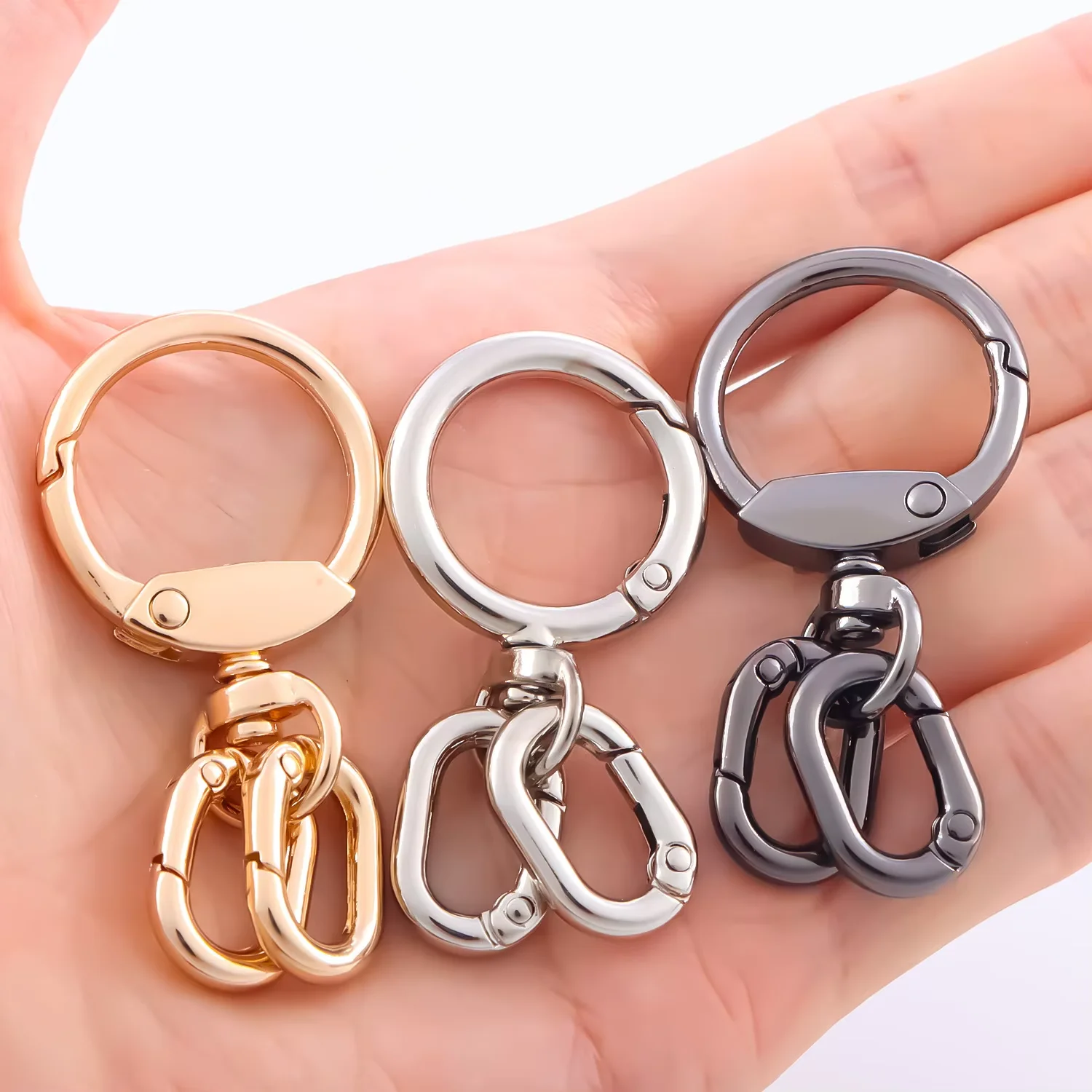 2 PCS Swivel Clasp Clip, Metal Lobster Claw Clasps