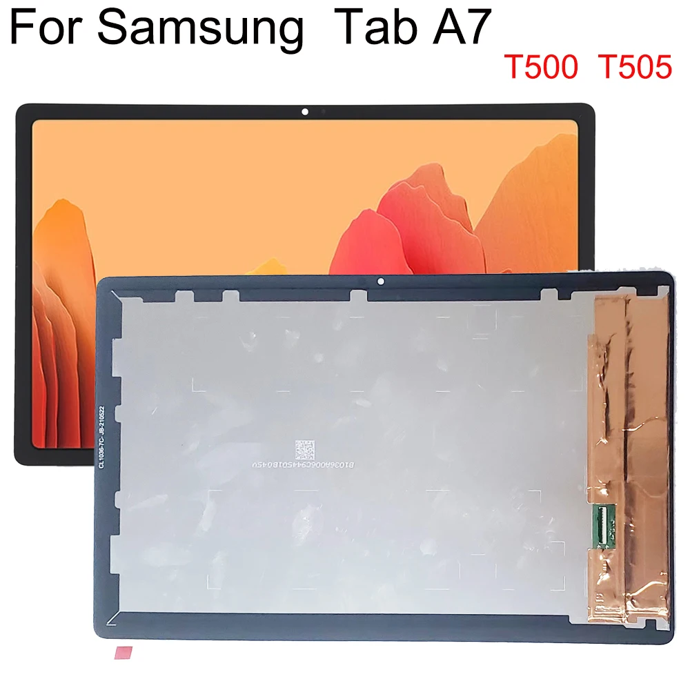 Tela Lcd para Samsung Galaxy Tab a7 10.4 2023 Sm-t500 T505 T500 Sensor de Toque Tela de Vidro Conjunto Digitalizador Novo