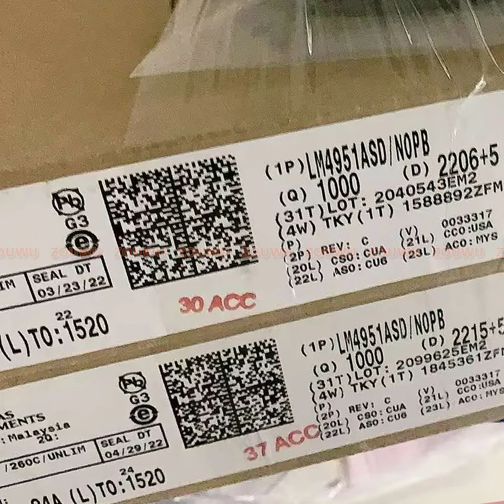 

100 шт.-500 шт./партия LM4951ASD LM4951 4951ASD SON-10 обещают 100% оригинал аутентичный