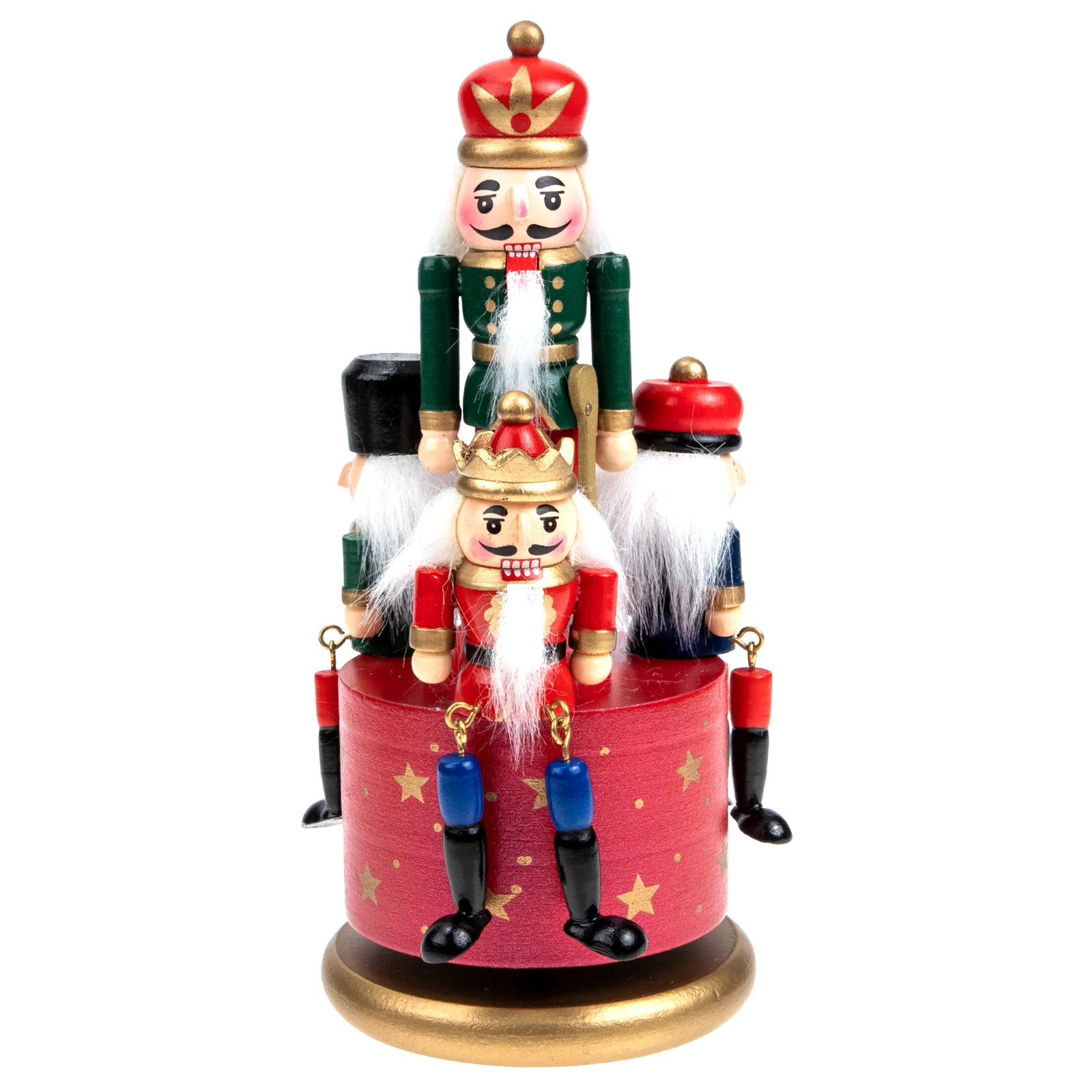 

Европейская Музыкальная шкатулка с ручной росписью, Рождественская музыкальная шкатулка, фигурка, вращающаяся музыкальная шкатулка, рождественские настольные украшения, 20,5X9 см