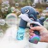 Bubble Gun Electric Automatic Soap Cute Bubbles Machine Kids Portable Outdoor Party Toy LED Light Blower Toys Children Gifts 5