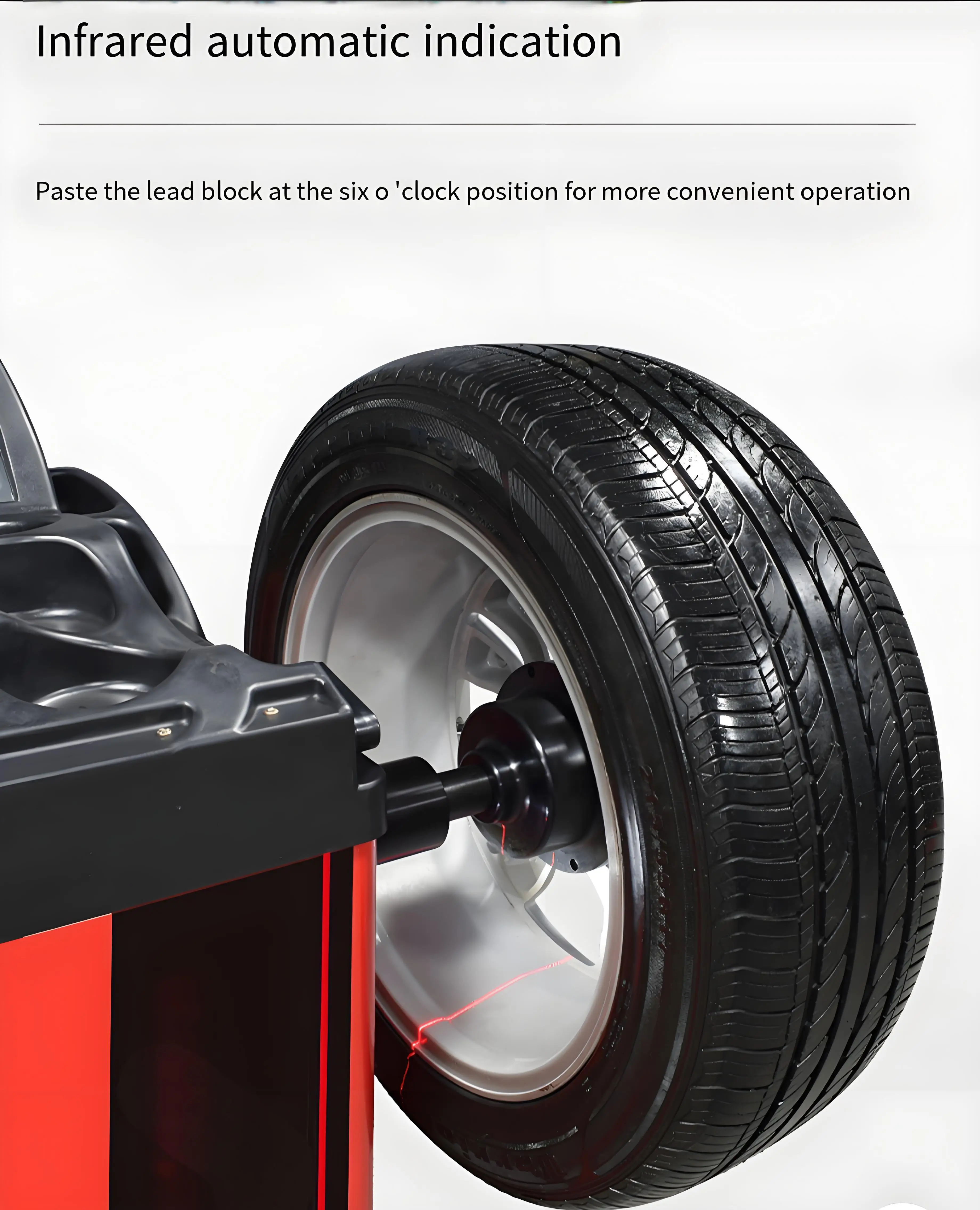 Auto Repair Shop Tire Balancing Machine 24 Inch Tire Universal Balancer CE