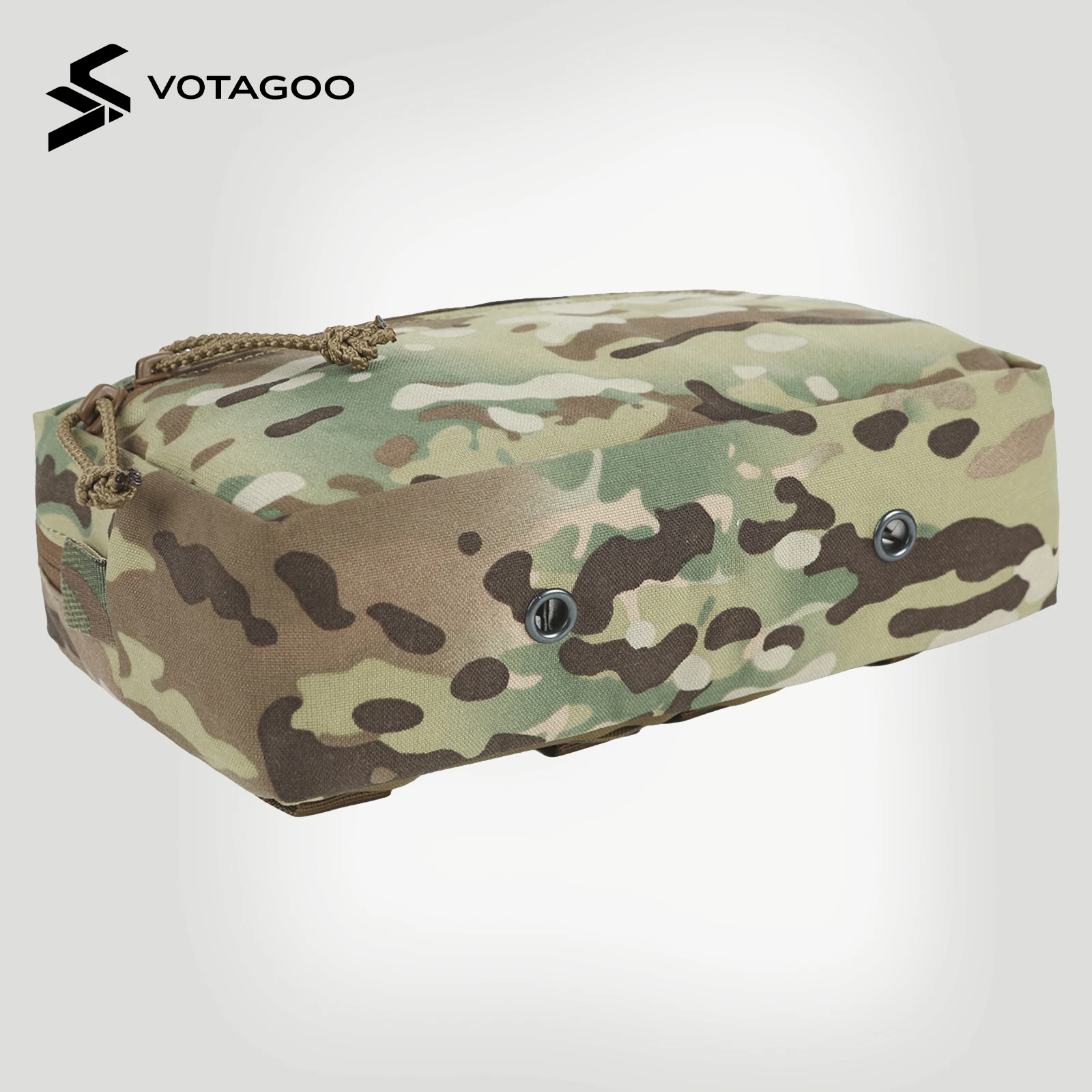 Enhanced Tactical Utility Pouch with Horizontal Zipper - Outdoor EDC Organizer and MOLLE Belt Attachment