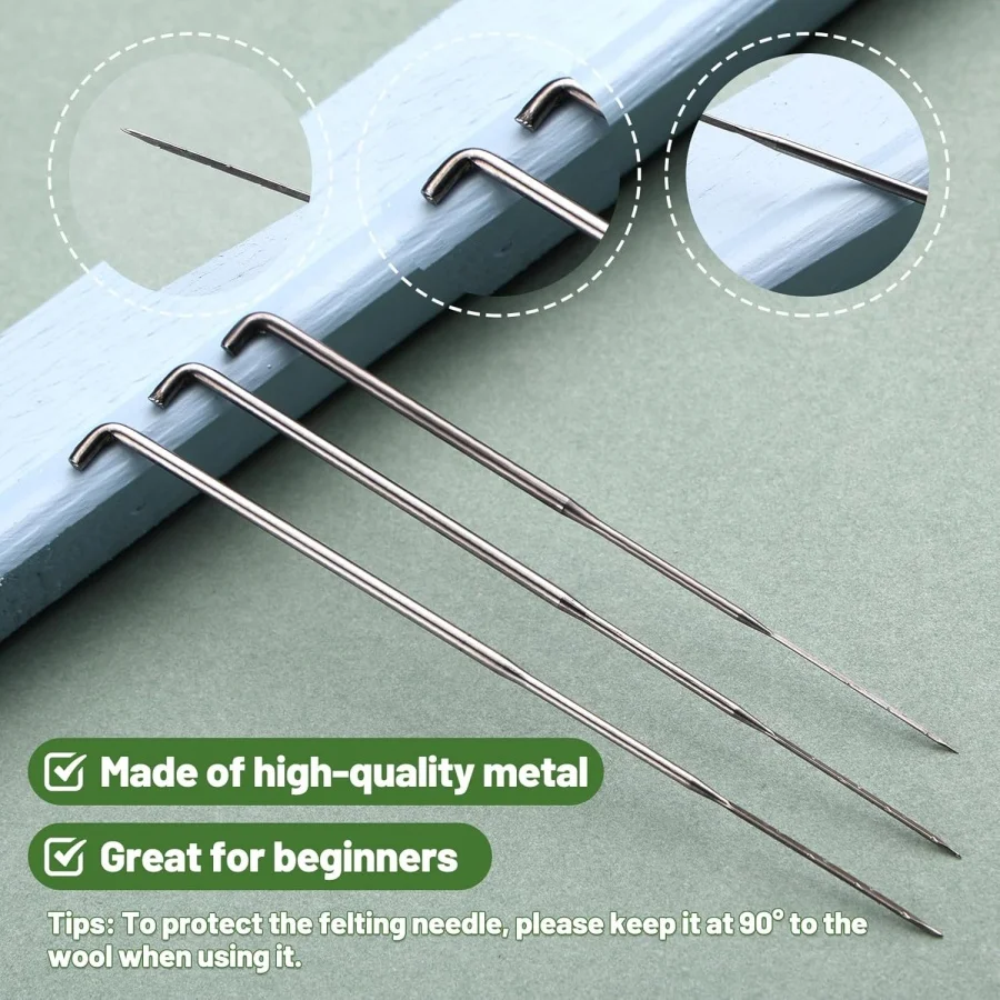 MIUSIE Needle Felting Needles 4 Sizes Wool Felting Needles Needle Tools Supplies Kit for DIY Wool Crafts Needle Felting Kit Wool Felting Kit Needle Felting Painting Kit Felting Needles