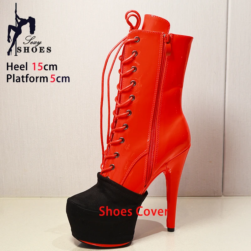 Suede Boots Protective Cover 5cm Platform Surface Pole Dance Boots Cover 5CM 7CM 10cm Platform Training Shoes Protector Cover
