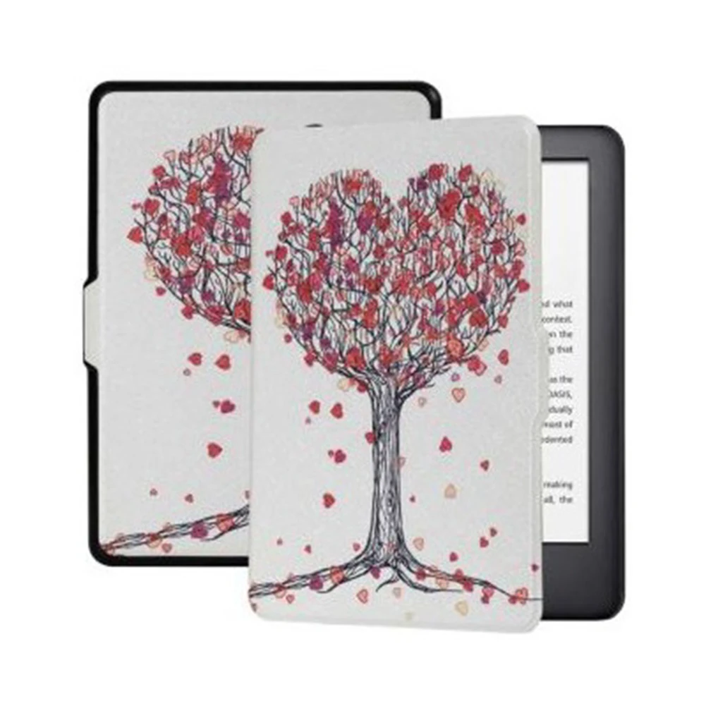  Funda para Kindle de 11.ª generación 2022 de 6 pulgadas,  ángulos de visión múltiples de 360 grados, soporte ajustable, cubierta de  piel sintética, pata de gato : Electrónica