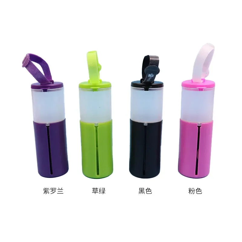 분해성 애완견 배변 가방 인쇄 강아지 가방 애완 동물 용품 개 화장실 픽업 이중 쓰레기 디스펜서 개 청소, 반려동물 배설물 가방
