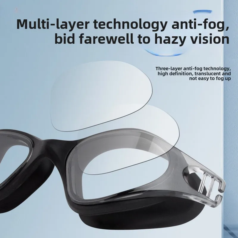 Swimming Goggles for Adults Anti-fog Professional Competition Training Racing Swimming Goggles Comfortable HD Waterproof 4