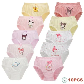 5/10pcs Cotton Girls Cartoon Panties – Cute Character Briefs 1