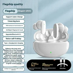 Compact Wireless Bluetooth Earbuds with Noise Reduction and HIFI Sound Quality (WHITE)