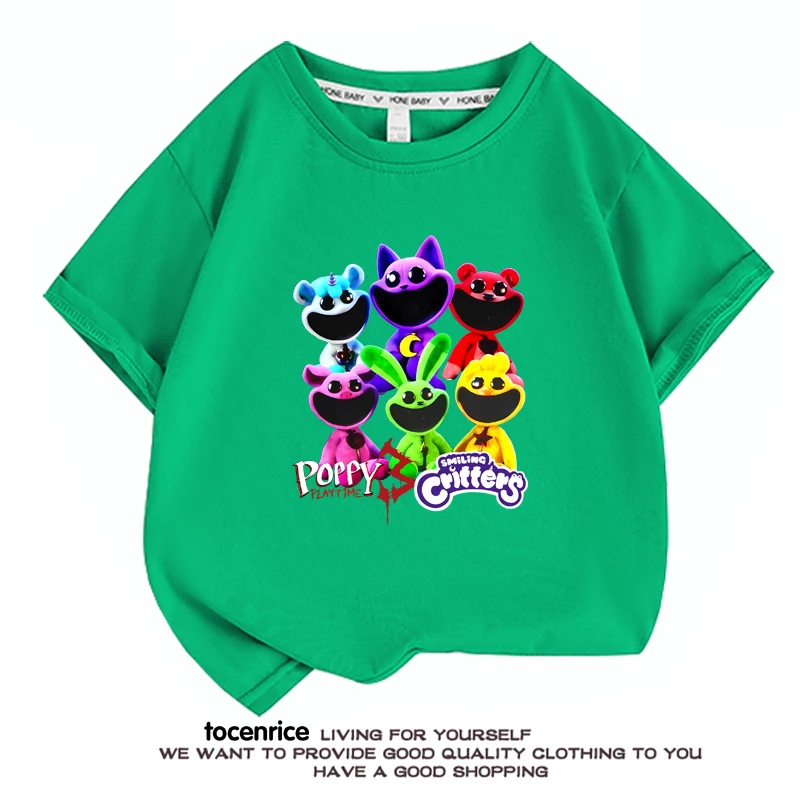 

Playtime Chapter 3 The Smiling Critters T-shirt Boys Girls T Shirt Cartoon Anime T Shirts Harajuku Tops Tees Summer Short Sleeve