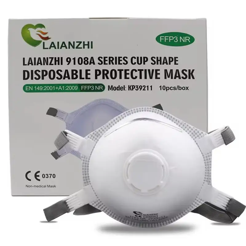 Masque FFP3 Valve CE Jetable Protection PM2.5 - 1 Pièce Blanc