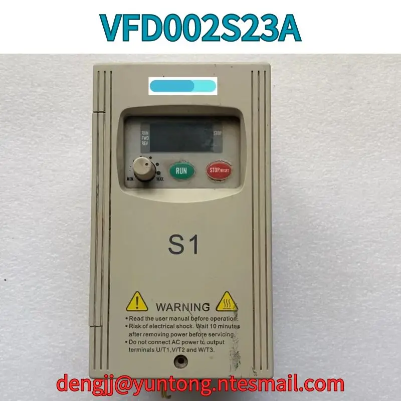 

Used Frequency converter VFD002S23A 0.2KW test OK Fast Shipping