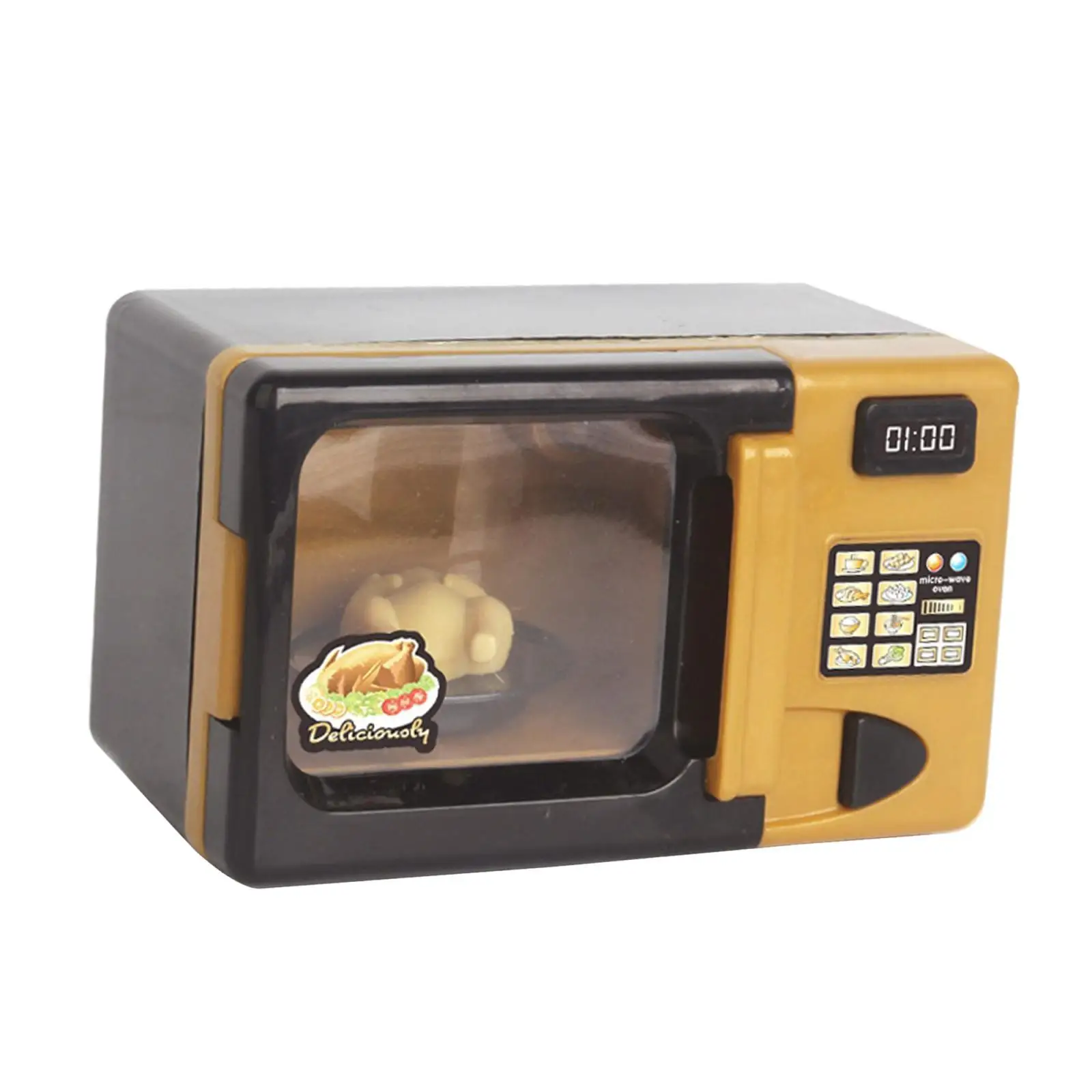 Mini Simulation Oven Microwave With Light Sound Kids Pretend Play Small