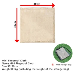 Fireproof Outdoor Insulation Mat - Heat-Resistant Picnic & Barbecue Blanket (30x30cm)