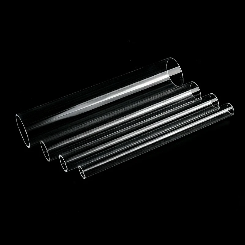 High-Quality Transparent Acrylic Tube - Multi-Purpose Plexiglass Pipe, Various Lengths