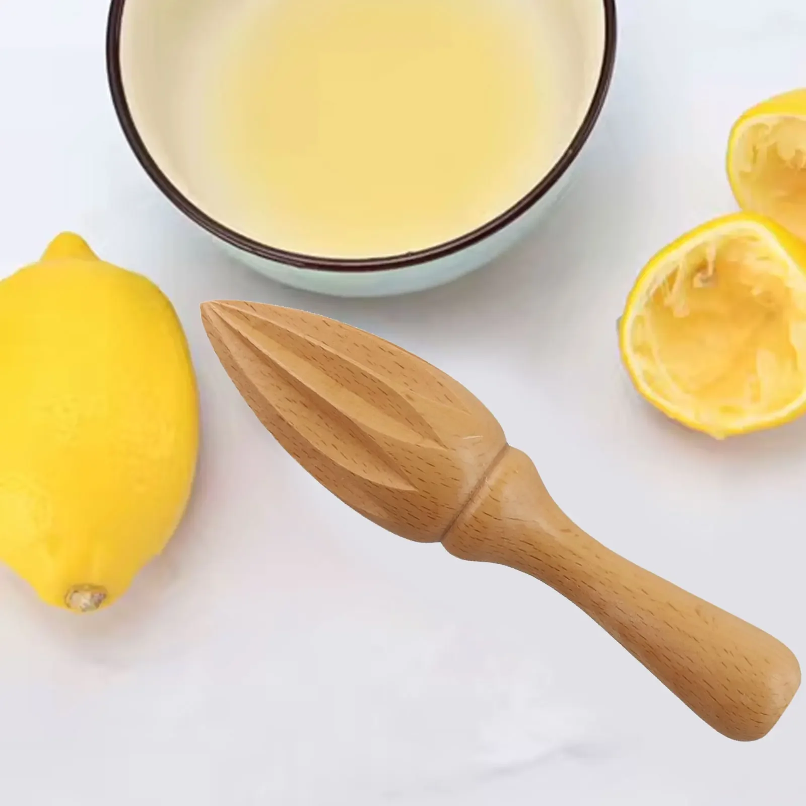 Beech Wood Lemon Juicer Extractor Tool Fruit Handheld Home Juice Kitchen Manual Orange Reamer Squeezer Repacement