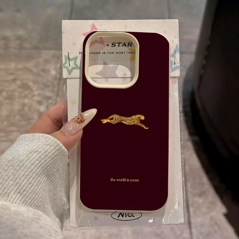 Minimalist Leopard Pattern Phone Case For Iphone Pro Max Plus_voghion.com