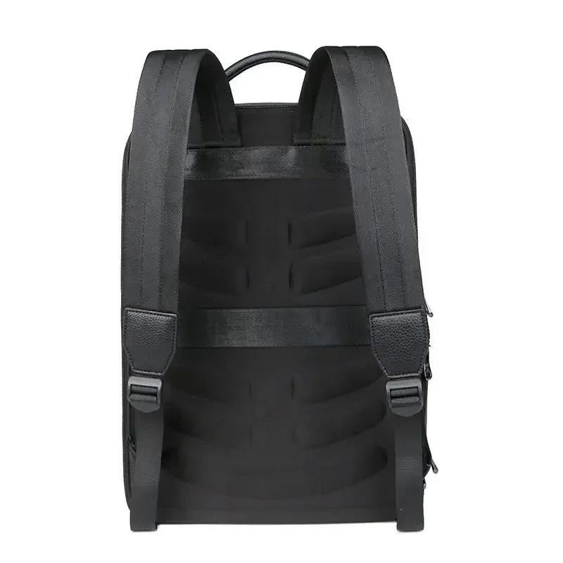 2025 New Fashion Luxury Brand Real Genuine Leather Men Backpacks Student Backpack Boy Luxury 15.6 Inch Computer Laptop Bag 5