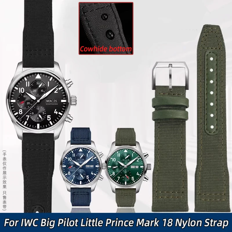 For IWC Nylon WatchBand Big Pilot Little Prince Mark 18 Portugal
