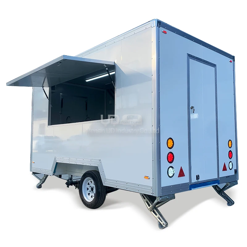 Food Truck Customized Catering Trailer Hot Dog Pizza Coffee Ice Cream Mobile Shop Street Kitchen Food Trailer Fully Equipped