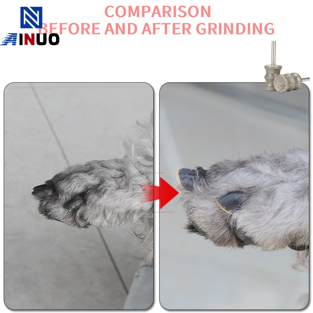 Dogs Electric Nail Polisher Wheel Replacement Grinding Head Pet Nail Grinder Head Trimmer Clipper Pet Cleaning Tool