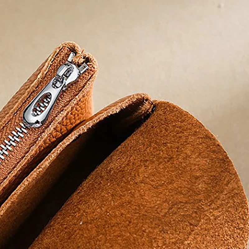 One Layer Cowhide Women's Small Purses Fashion Female Short Coin Wallets Pouch Handbag For Girls Card Holder Money Bag