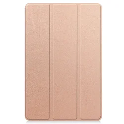 Premium Slim Tri - Folding Anti - Drop Tablet Case with Pen Holder for TCL Tab 11 Gen 2 (Rose gold)