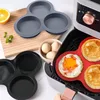 Silicone Cake Non-stick Air Fryer Baking Pan Reusable 3 Cavities Muffin Tray, Muffin Cup Baking Mold Kitchen Cooking Accessories 2