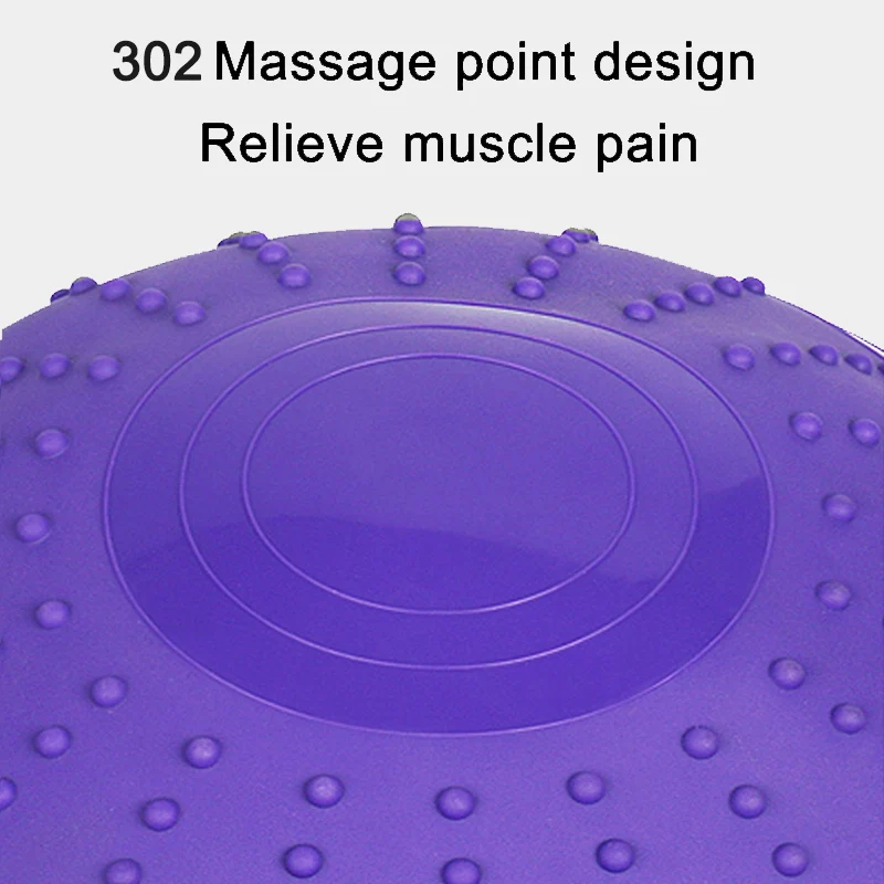 58cm Explosion-proof Wave speed Velocity Ball Balance Yoga Hemisphere Home Point Exercise Sport Pilates Gym Fitness Equipment