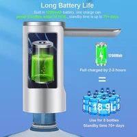 Pompe électrique pour bouteille d'eau, distributeur d'eau pliable et automatique, 19 litres, Rechargeable, pliable, pour bureau 5