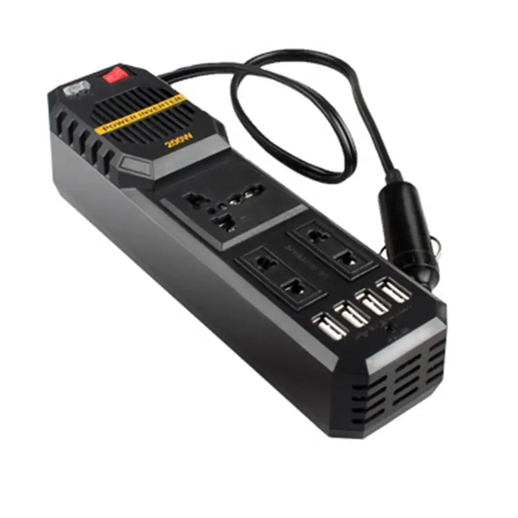 

200W Mini Car Vehicle Inverter DC 12V to AC 220V USB Output High-power Power Inverter Small Car Special Edition