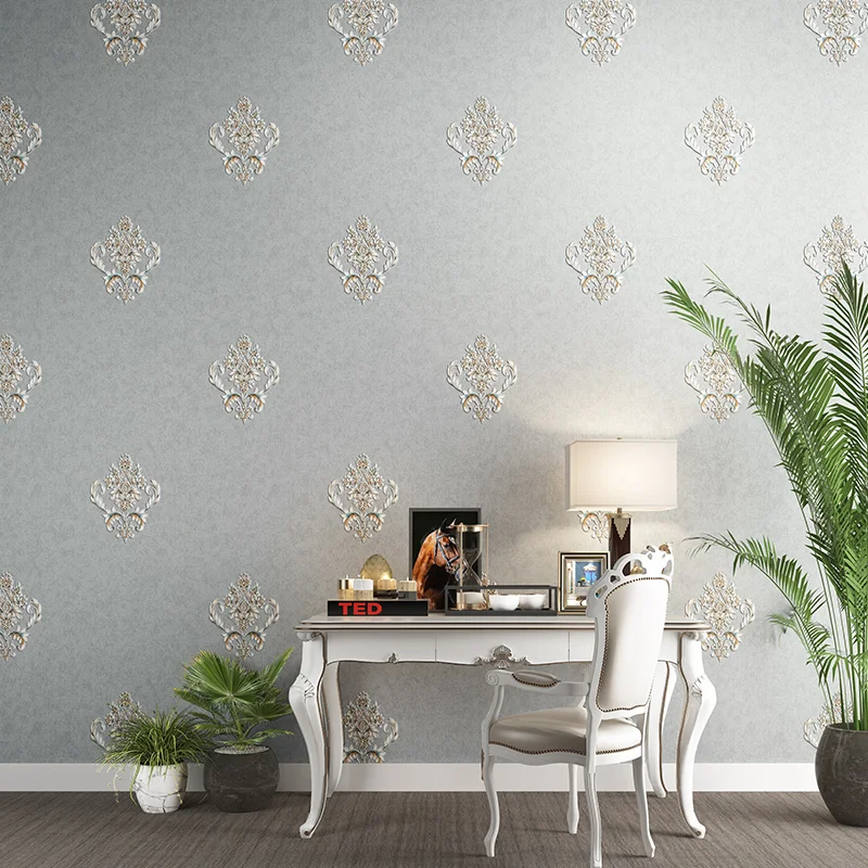 Damascus Wallpaper Living Room Red Damascus Living Room Paper