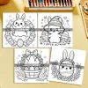 The Coloring Book Easter Theme for Adults and Teens Features Cute Bunnies and Eggs, Happy Easter Holiday Gifts 4