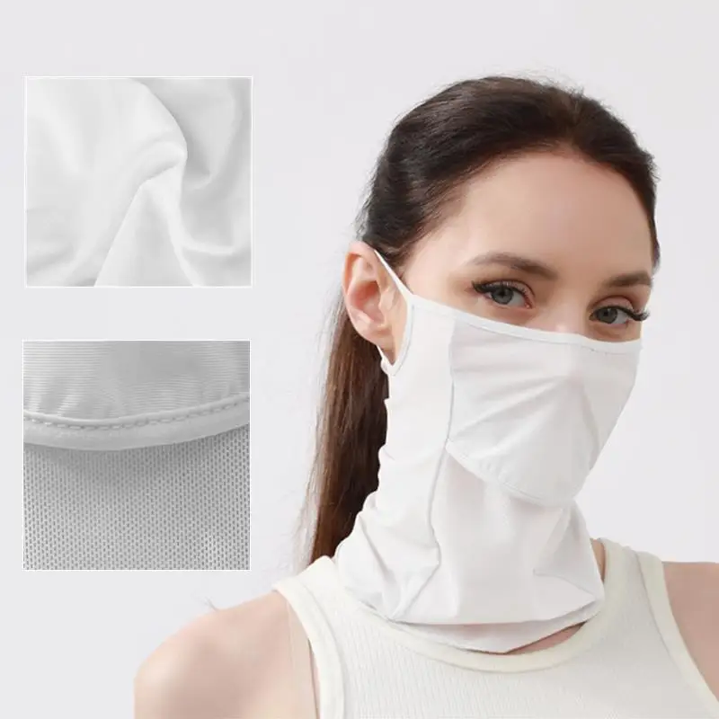 Sun Shading Hiking Scarf Bicycle mask Sun blocking mask Ice Silk Sun Protective Scarf Cycling Face Mask Hiking Scarves 6