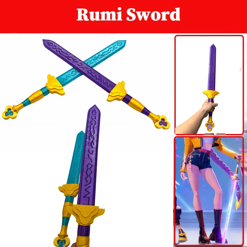 Zoey Rumi Mira Devil Hunters Cosplay 3D Imprimé Armes à Fléchettes Bâton De Joie Groupe Boomerang Bâton De Soutien Idole Accessoires D'halloween
