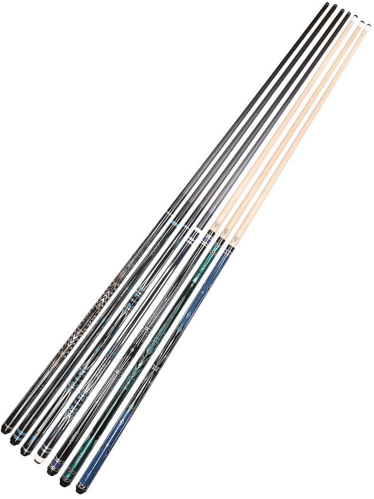 FURY-AF Professional Six/Eight/Nine-Ball Billiard Cue Pool Stick Maple/Carbon Fiber Shaft 1/2 Split 12.5mm 147cm With Extender
