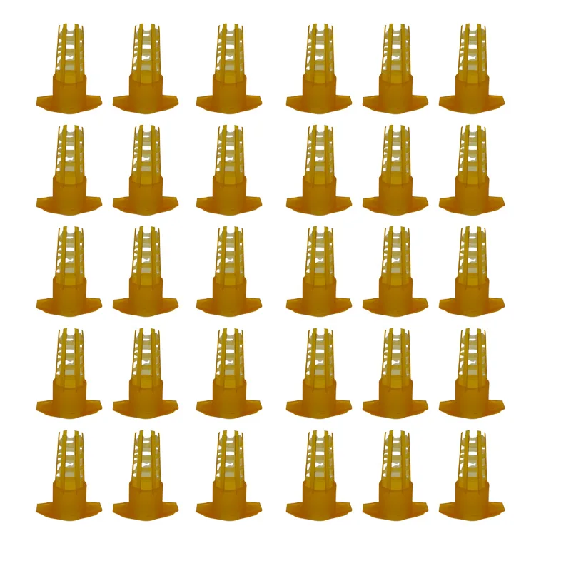 Beekeeping Tools Beekeeping Accessories 30 Pcs Plastic Beekeeper Queen Cage Protective Cover Beekeeping Equipment Bee Queen Rearing System Device Farm Beekeeper Tools