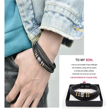 Leather Bracelet To My Son Gift