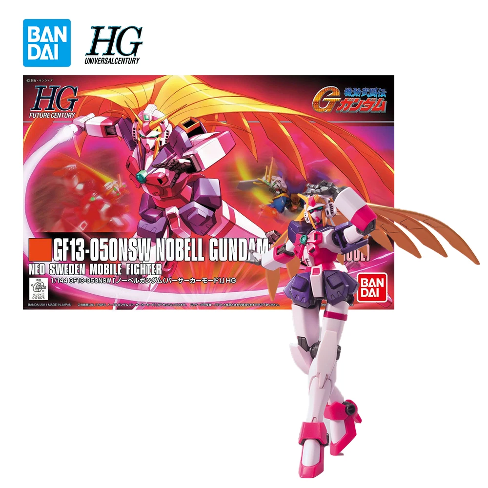 Оригинальная сборная робот Bandai Gundam HGUC GF13 050NSW Nobell Gundam аниме экшн-Модель Коллекционная Мобильная фигурка игрушка Подарки