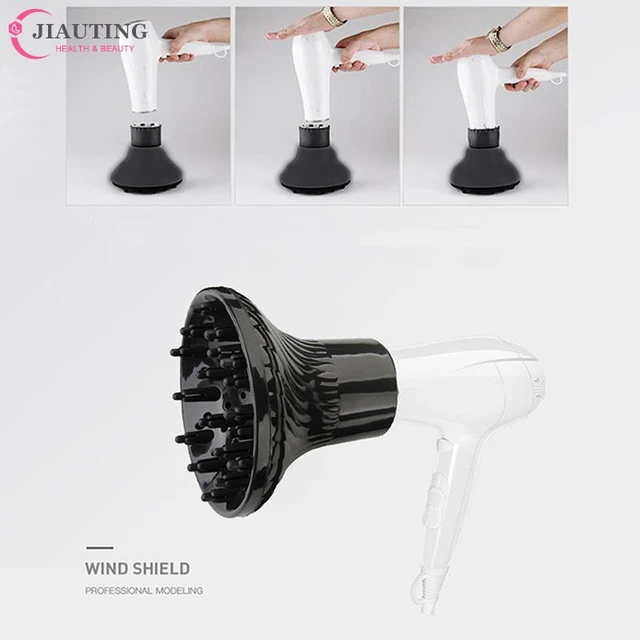 Difusor de soplador de pelo, accesorio universal para secador de pelo,  cabello rizado u ondulado adaptable para secadores de pelo de peluquería