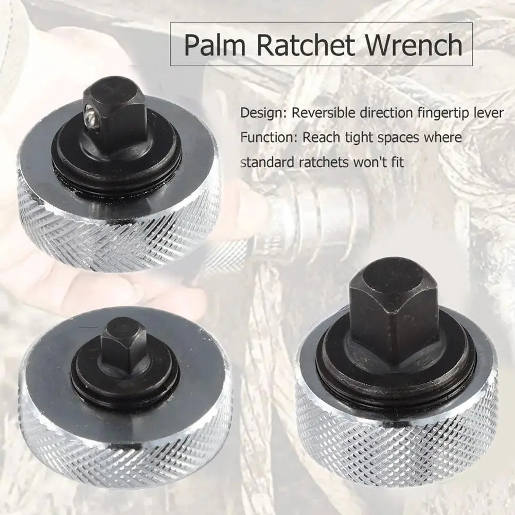 

Car Disassembly Wrench 3-piece Mini Ratchet Wrench Finger Wrench Iron Case Finger Wrench 1/2 '' 3/8 '' 1/4 '